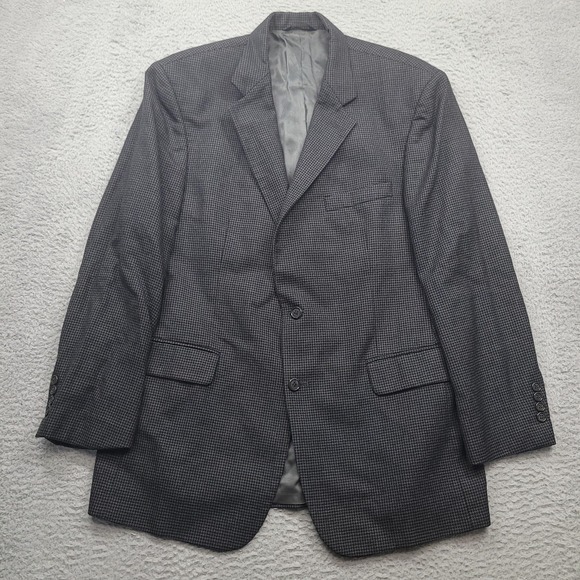Brooks Brothers 346 Blazer Mens 40 Wool Houndstooth Sport Coat Classic Jacket